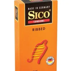 12 Préservatifs En Latex Transparents Avec Rainures RIBBED - Sico