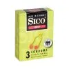 3 Préservatifs Lubrifié En Latex Avec Anneau Renforcé 18cm GRIP - Sico