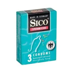 3 Préservatifs Transparents Lubrifiés Avec Revêtement Anti-sperme - Sico