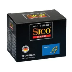 50 Préservatifs Avec Texture Perlée En Latex Transparent Lubrifié PEARL - Sico