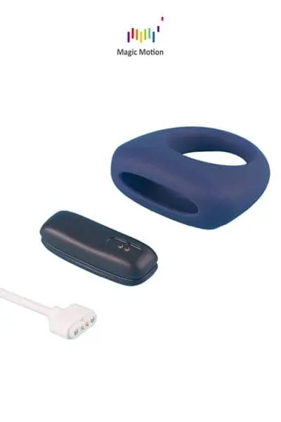 Anneau Cockring étanche 9 Mode Vibrant Connecté Dante 5,4cm - Magic Motion 4 Anneau Cockring étanche 9 Mode Vibrant Connecté Dante 5,4cm - Magic Motion – Image 4
