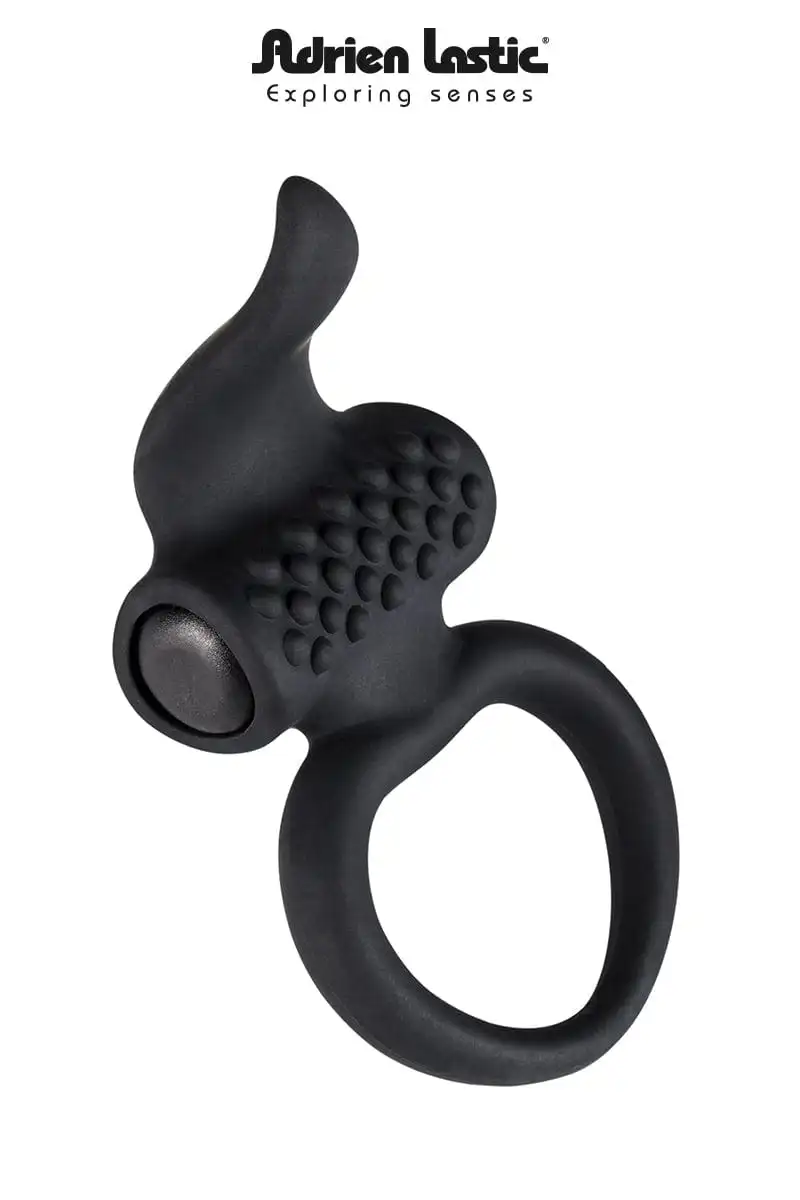 Anneau Pénien Vibrant Double Stimulation Lingus Pour Couple - Adrien Lastic 1 Anneau Pénien Vibrant Double Stimulation Lingus Pour Couple - Adrien Lastic