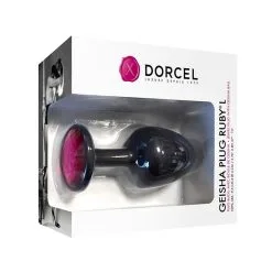 Bijoux D'anus Avec Bille Stimulante Geisha Plug Ruby Taille L 9,5cm - Dorcel