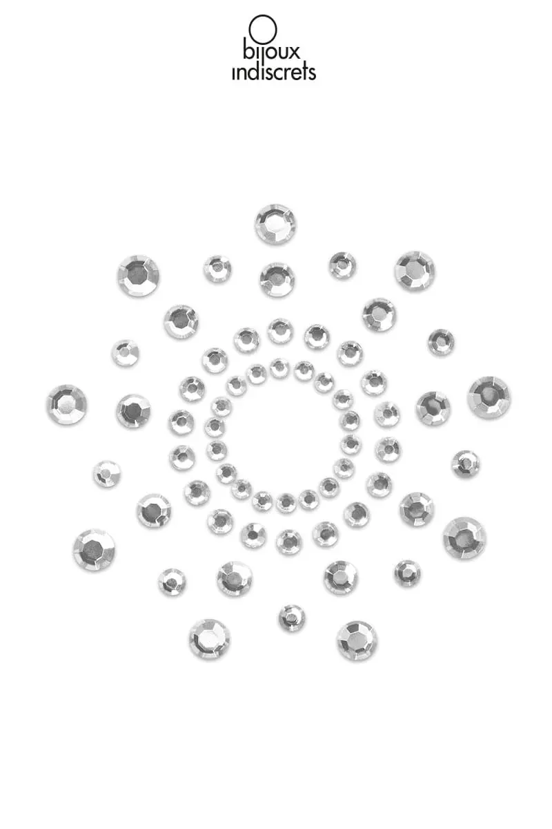 Bijoux De Poitrine Mamelons Mimi Strass Argentés - Bijoux Indiscrets 1 Bijoux De Poitrine Mamelons Mimi Strass Argentés - Bijoux Indiscrets