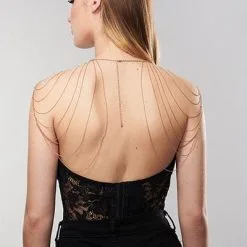 Bijoux épaules En Chainettes Métalliques Dorées Magnifique - Bijoux Indiscrets 9 Bijoux épaules En Chainettes Métalliques Dorées Magnifique - Bijoux Indiscrets -LINGERIES Soldes bijoux epaules et dos en chainettes metalliques dorees only love 39827598836025