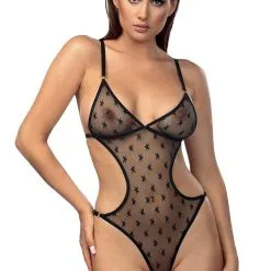 Body String Fantaisie à Lanières En Résille Motif étoilé Stevie - Anaïs Lingerie