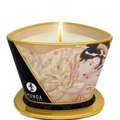 Bougie à Massage Coquin Parfum Vanille Pot En Métal 170ml - Shunga