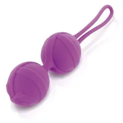 Boules De Geisha Silicone Violet Renforcement Périnée 13cm - Secret Intime