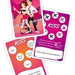 Cartes à Gratter érotique Pour Soirée En Couple Coquine Kiss - Wolnash