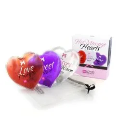 Lover's Premium Chaufferettes De Massage Préliminaire Réutilisable Pour Couple Coeurs Chauffants X3