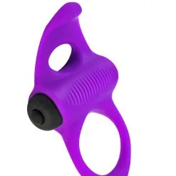Cockring En Silicone Avec Langue Vibrante Lingus Max 9,5cm - Adrien Lastic