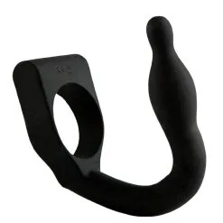 Cockring Vibrant + Plug Stimulation Prostatique En Silicone 7,2cm - Malesation