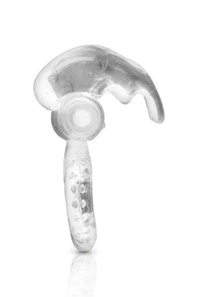 Cockring Rabbit Extensible Vibrant + Stimulateur Clitoridien 2,5cm - Glamy 2 Cockring Rabbit Extensible Vibrant + Stimulateur Clitoridien 2,5cm - Glamy – Image 2