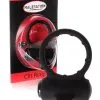 Cockring Vibrant Double Stimulation Pénis Et Clitoris Clit Ring Silicone Noir - Malesation