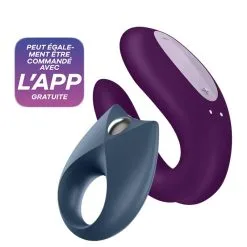 Coffret Sextoy Partner Box 2 Pièces Cockring + Vibromasseur Pour Couple - Satisfyer
