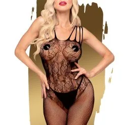 Combinaison Ouverte En Dentelle Fleurs Et Papillons Dirty Mind - Penthouse