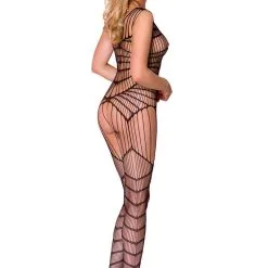 Combinaison Ouverte En Résille Grosse Maille CA004 Taille Unique - Casmir