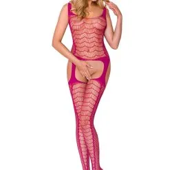 Combinaison Résille CA007 Taille Unique Body Fuchsia - Casmir