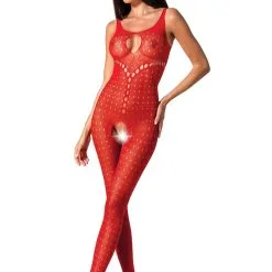 Passion Bodystockings Combinaison Résille Femme Lingerie Coquine BS078 Taille Unique - Passion