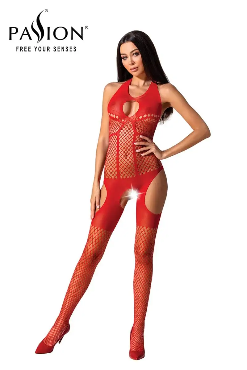 Passion Bodystockings Combinaison Résille Rouge BS079 Body Collant Ouvert Taille Unique- Passion 1 Passion Bodystockings Combinaison Résille Rouge BS079 Body Collant Ouvert Taille Unique- Passion