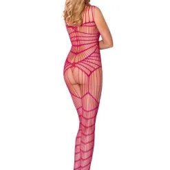 Combinaison Sexy En Résille Rose CA004 Taille Unique - Casmir