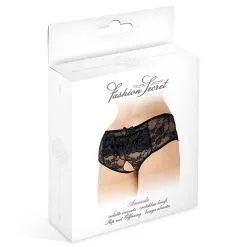 Culotte Ouverte Noire Amanda Finition Dentelle Taille Unique - Fashion Secret 5 Culotte Ouverte Noire Amanda Finition Dentelle Taille Unique - Fashion Secret -LINGERIES Soldes culotte ouverte noire amanda finition dentelle fashion secret only love 49170309841243