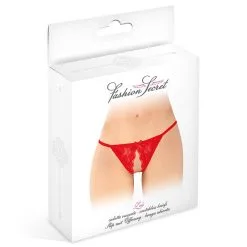 Culotte Sexy Ouverte Rouge Zoé Taille Unique - Fashion Secret 5 Culotte Sexy Ouverte Rouge Zoé Taille Unique - Fashion Secret -LINGERIES Soldes culotte sexy ouverte rouge zoe taille unique fashion secret only love 49170263834971