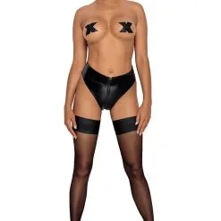 Noir Handmade Culotte Tanga Zipée En Wetlook Type BDSM F260 - Noir Handamde 7 Noir Handmade Culotte Tanga Zipée En Wetlook Type BDSM F260 - Noir Handamde -LINGERIES Soldes culotte tanga zipee en wetlook f260 only love 34542901919924