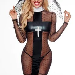 Déguisement Sexy De Nonne 4 Pièces Costume érotique - Paris Hollywood