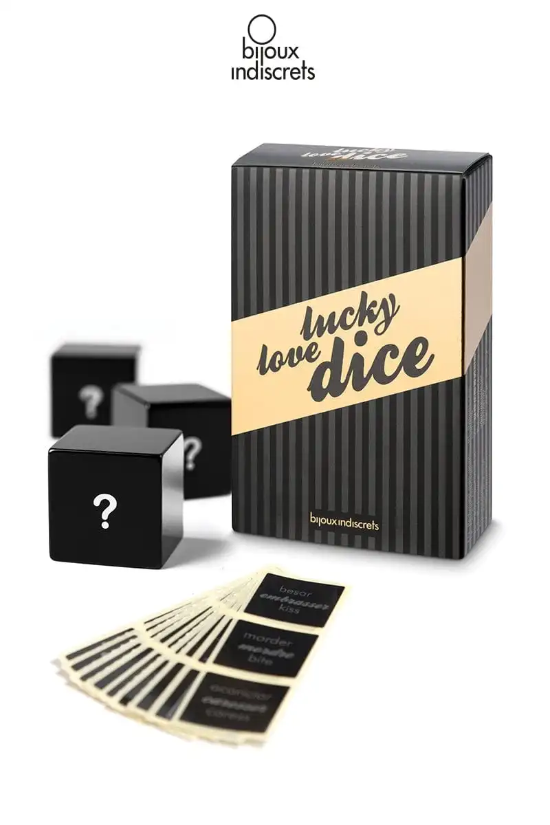Dés Pour Jeux Libertins Avec Défis Hot Lucky Love Dice - Bijoux Indiscrets 1 Dés Pour Jeux Libertins Avec Défis Hot Lucky Love Dice - Bijoux Indiscrets