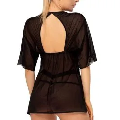 Déshabillé Sexy Pour Femme à Manche Courte En Tulle Velo - Anaïs 7 Déshabillé Sexy Pour Femme à Manche Courte En Tulle Velo - Anaïs -LINGERIES Soldes deshabille en tulle velo anais only love 34099887210676