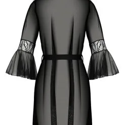 Passion Lingerie Deshabillé D'intérieur Sensuel En Dentelle Et Tulle Leafa - Passion ECO -LINGERIES Soldes deshabille leafa passion eco collection only love 34099327926452