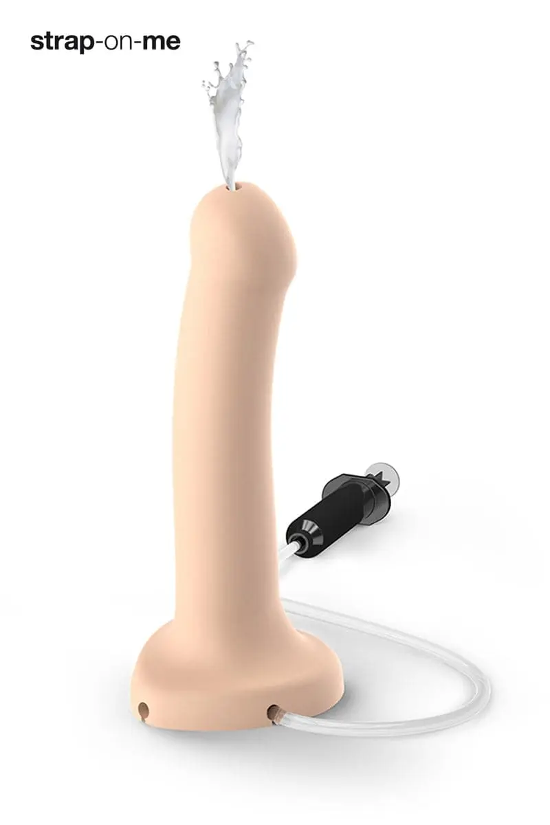 Dildo éjaculateur Semi-realiste Flexible 19cm Chair - Strap-On-Me 1 Dildo éjaculateur Semi-realiste Flexible 19cm Chair - Strap-On-Me