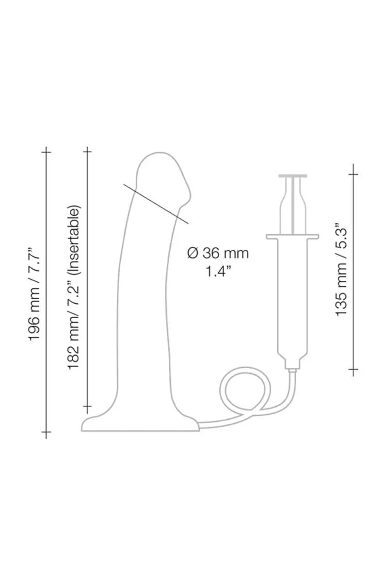 Dildo éjaculateur Semi-realiste Flexible 19cm Chair - Strap-On-Me 2 Dildo éjaculateur Semi-realiste Flexible 19cm Chair - Strap-On-Me – Image 2