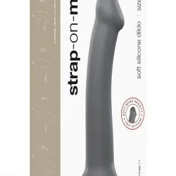 Strap-on-me Dildo Ventousé En Silicone Mono Densité Gris L 19cm De Plaisir Intense - Strap On Me -LINGERIES Soldes dildo ventouse en silicone mono densite gris l 19cm de plaisir intense strap on me only love 34020727455924