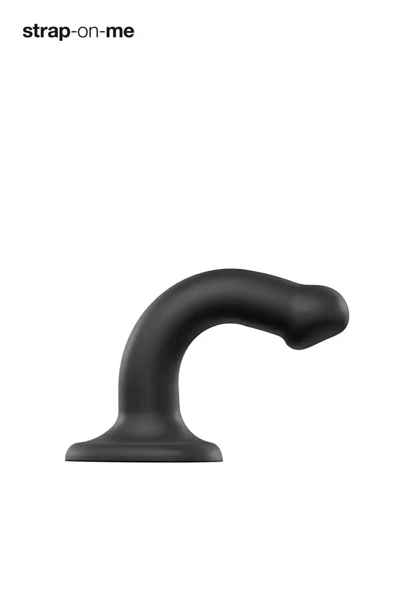 Dildo Ventouse Flexible Dual-density Noir Taille S 17cm - Strap-On-Me 2 Dildo Ventouse Flexible Dual-density Noir Taille S 17cm - Strap-On-Me – Image 2