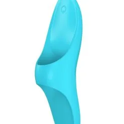 Doigt Vibrant En Silicone Stimulation Féminine Teaser Bleu - Satisfyer
