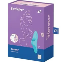 Doigt Vibrant En Silicone Stimulation Féminine Teaser Bleu - Satisfyer -LINGERIES Soldes doigt vibrant en silicone stimulation feminine teaser bleu satisfyer only love 34166529458356