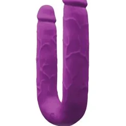 Double Gong Réaliste En Silicone Violet 15.5cm Et 14cm Insérables - NS Novelties