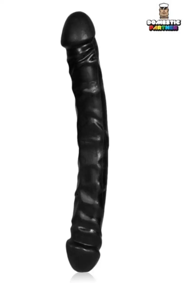 Double Dong En Vinyle Noir Double Gode U-Boat Driller 30 Cm - Domestic Partner 2 Double Dong En Vinyle Noir Double Gode U-Boat Driller 30 Cm - Domestic Partner – Image 2