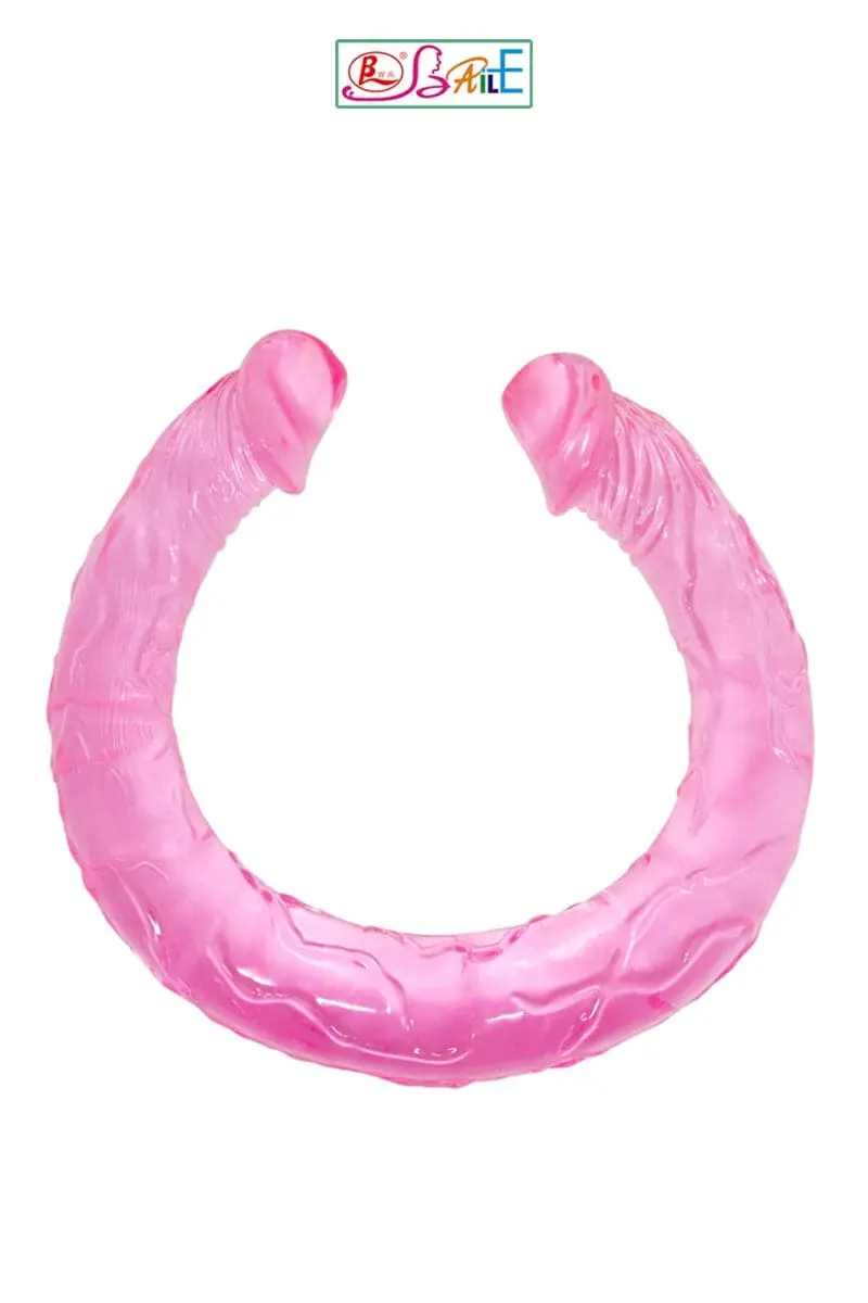Double Dong Flexible Rose Translucide Double Pénétration 45 Cm - Baile 1 Double Dong Flexible Rose Translucide Double Pénétration 45 Cm - Baile