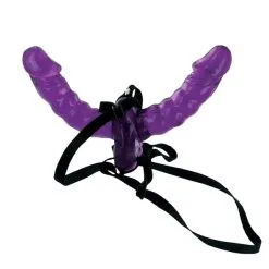 Fetish Fantasy Series Double Gode Ceinture Réglable En Jelly Souple Double Delight 14.5cm - Pipedream