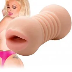 Double Masturbateur Bouche Et Anus Moulé Super Réaliste 13,5cm - Jesse Jane