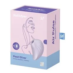 Double Stimulateur Clitoridien à Batterie Pearl Diver Violet - Satisfyer -LINGERIES Soldes double stimulateur clitoridien a batterie pearl diver violet satisfyer only love 34889276653748