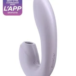 Double Stimulateur Connecté Féminin En Silicone Sunray Lilas - Satisfyer -LINGERIES Soldes double stimulateur connecte feminin en silicone sunray lilas satisfyer only love 34909157032116