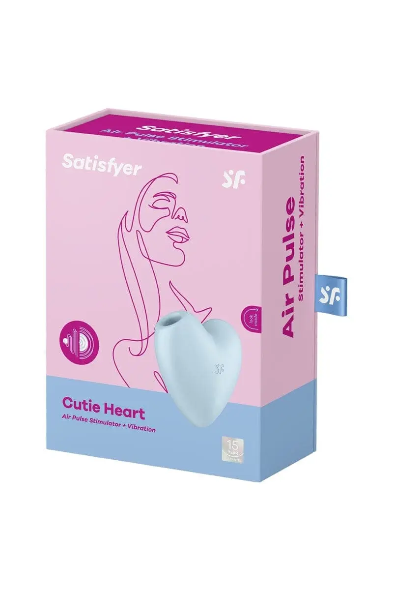 Double Stimulateur Féminin Bleu Coeur Cutie Heart 12 Modes De Vibration - Satisfyer 5 Double Stimulateur Féminin Bleu Coeur Cutie Heart 12 Modes De Vibration - Satisfyer – Image 5