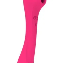Double Stimulateur Féminin Succion Et Vibration Quiver Rose 20cm - Alive