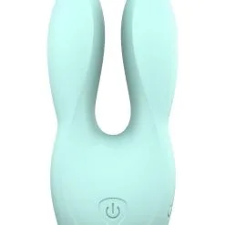 Double Stimulateur Sextoy Lapin 10 Modes Vibrant Hear Me Bleu - Love To Love