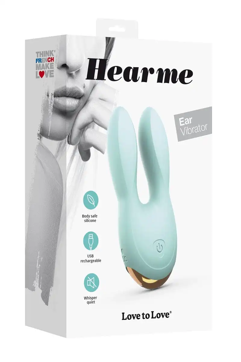 Double Stimulateur Sextoy Lapin 10 Modes Vibrant Hear Me Bleu - Love To Love 4 Double Stimulateur Sextoy Lapin 10 Modes Vibrant Hear Me Bleu - Love To Love – Image 4