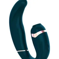 Double Stimulateur Succion Clitoris + Stimulation Point G My-G Vert - Adrien Lastic
